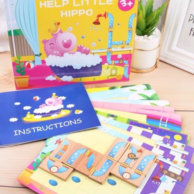 Help little hippo - logic game - mainan edukasi anak - logical thinking puzzle game