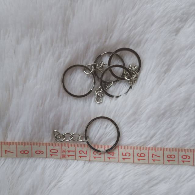 Keychain ring / gantungan kunci gepeng