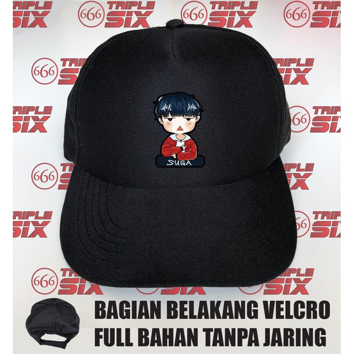 Topi Full Bahan Kpop BTS Bangtan Boys Suga chibi