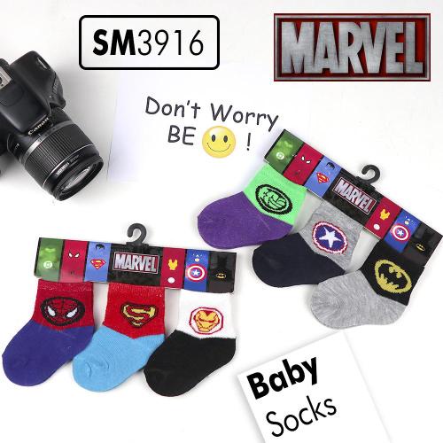 TOKO KL | kaos kaki anak bayi laki laki motif superhero 3in 1 [ isi 3 pasang ]