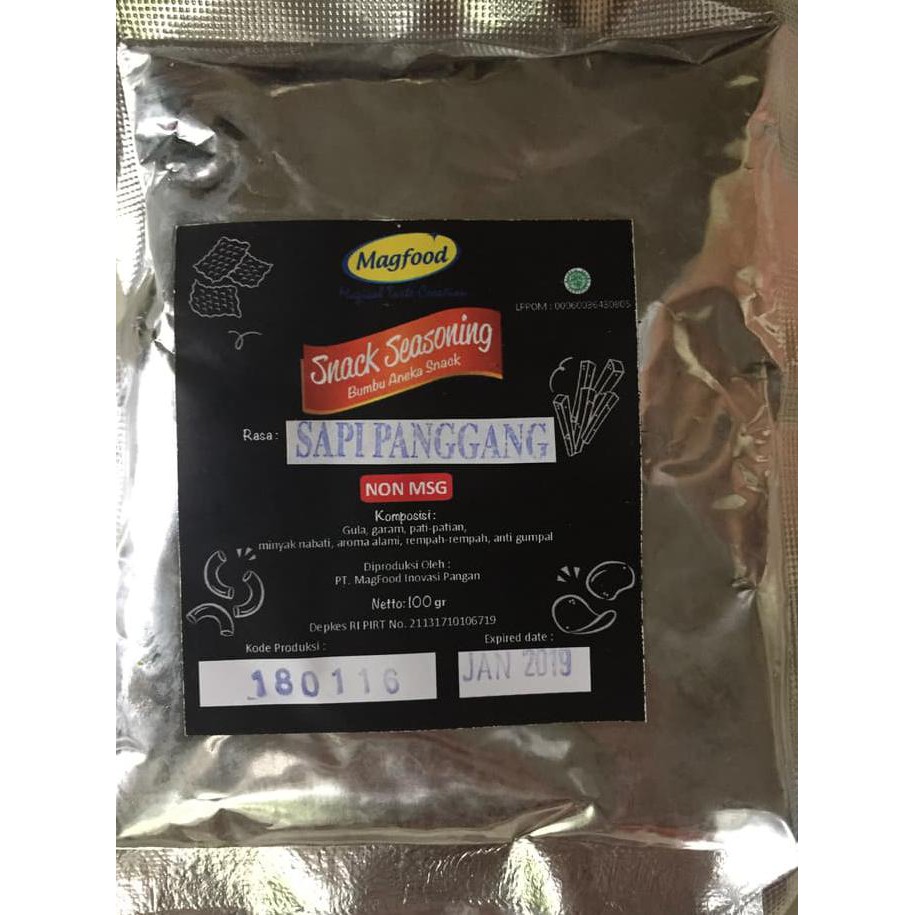 

BUMBU TABUR NON MSG SAPI PANGGANG HALAL SNACK SEASONING