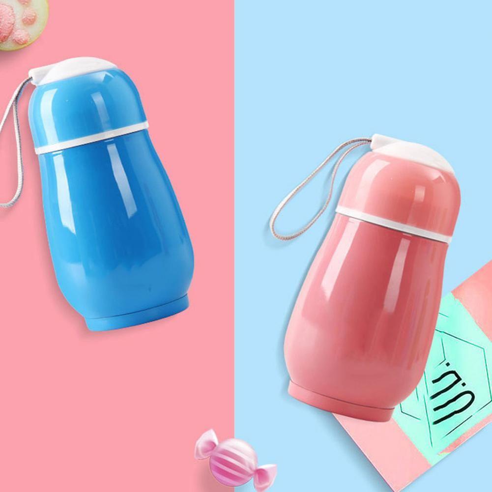 Top 300ml Botol Hangat Dan Dingin Portable Desain Anti-Melepuh Anti Bocor Mug Pinguin