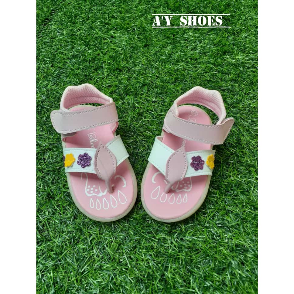 Sandal anak perempuan casual 1 s/d 3 tahun balita termurah size 22-25