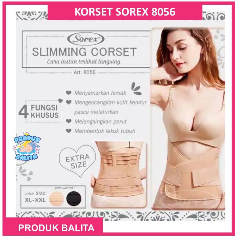 Korset Pelangsing Perut Terlaris Sorex Slimming Corset Stagen 8056 Extra size dan 8055 regular size