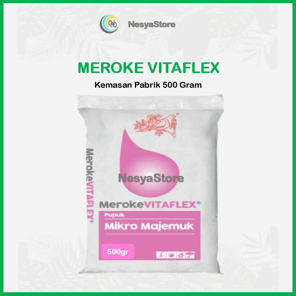 PUPUK MEROKE VITAFLEX KEMASAN PABRIK 500 GRAM