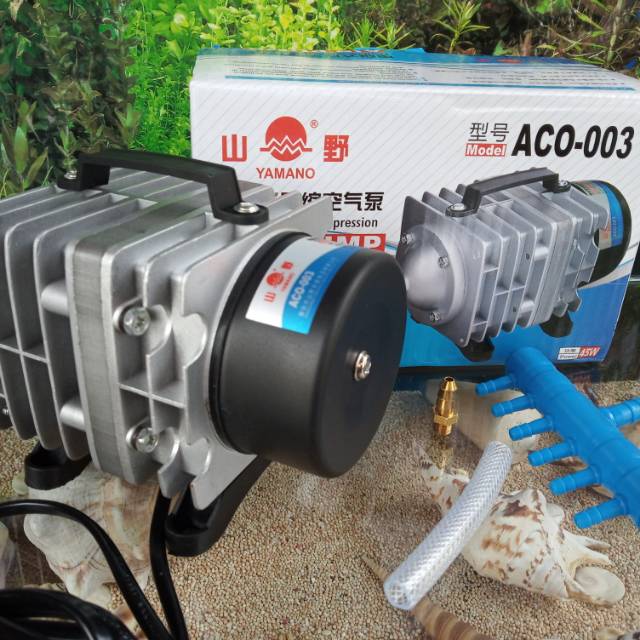 Yamano Air Pump Compressor ACO-003 Pompa Gelembung Aerator Aquarium Kolam Ikan