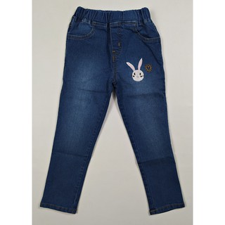  celana  jeans mix denim LITTLE M panjang jogger  anak cewek 