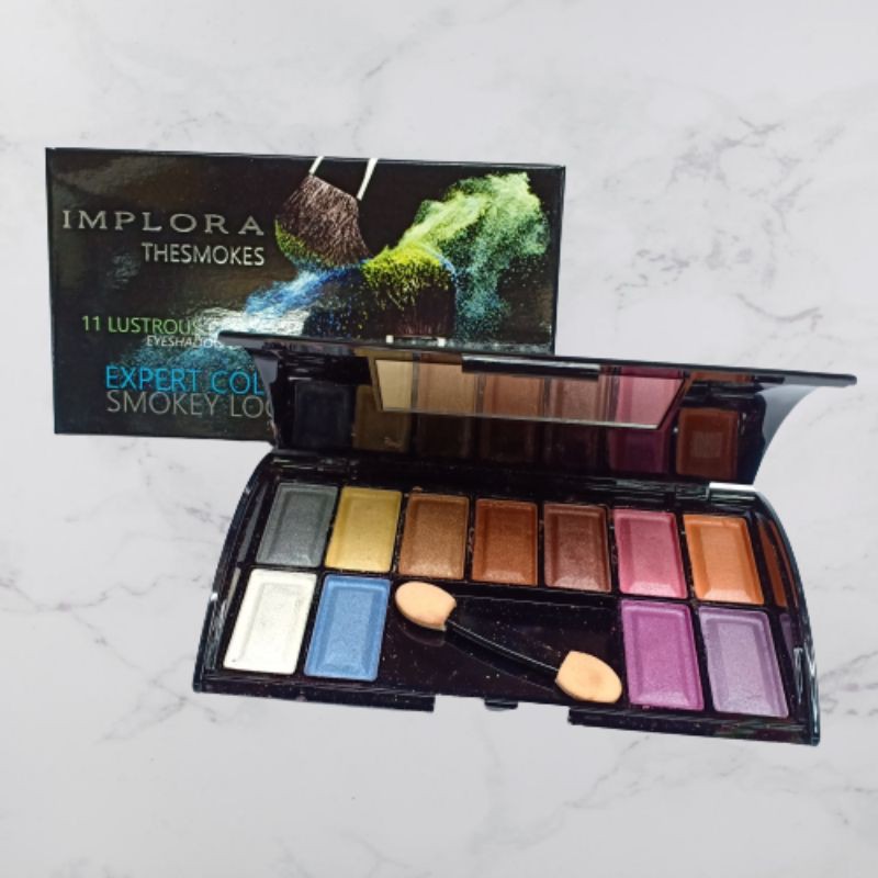 Eyeshadow implora smoke look 11. warna