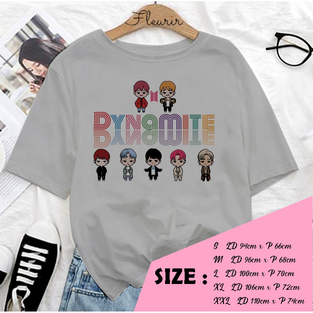 FLEURIR - KAOS   DYNAMITE CHIBBY WANITA DEWASA LENGAN PENDEK TEE UNISEX PRIA