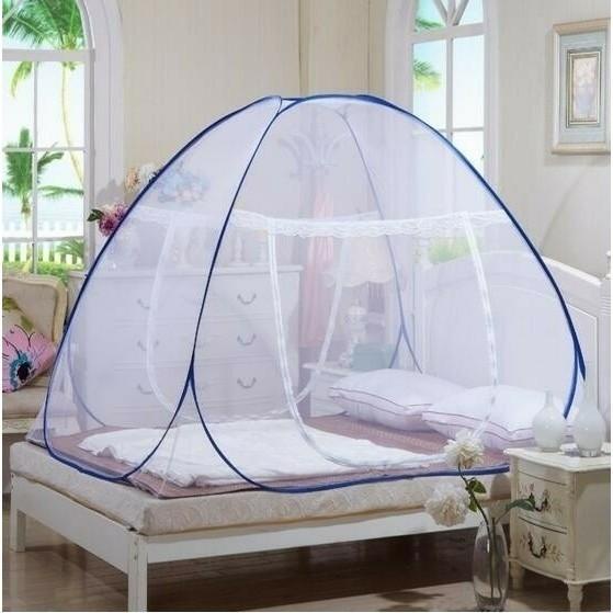 Kelambu Tenda Lipat Tempat Tidur Canopy Anti Nyamuk Ukuran 180x200