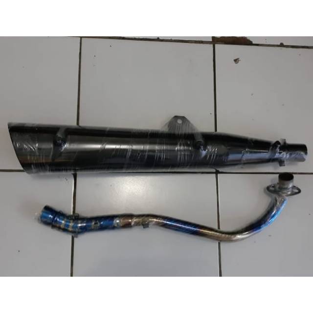 Knalpot Tsukigi Supra 125 Leher Bluemoon