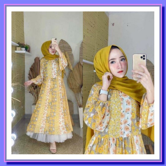 Gamis Bangkok Neww // Motif Terbaru // Ori Import 100% 21140 Dress Maxi Bangkok Dolly Import 01*