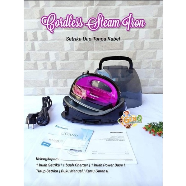 Panasonic Cordless Iron Setrika Tanpa Kabel