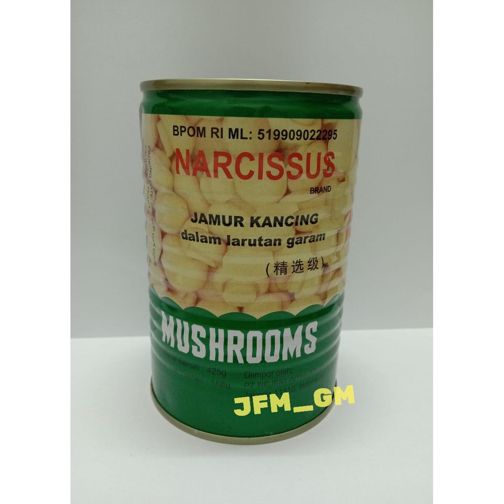 

NARCISSUS JAMUR KACING 425GR / JAMUR KANCING DALAM LARUTAN GARAM