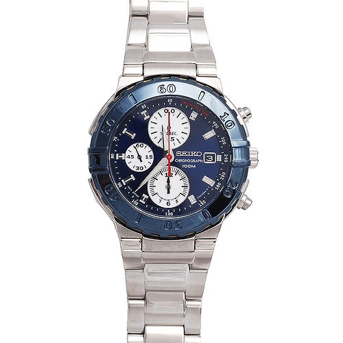 Seiko Quartz SND683P1 Chronograph Blue Dial | Jam Pria SND683