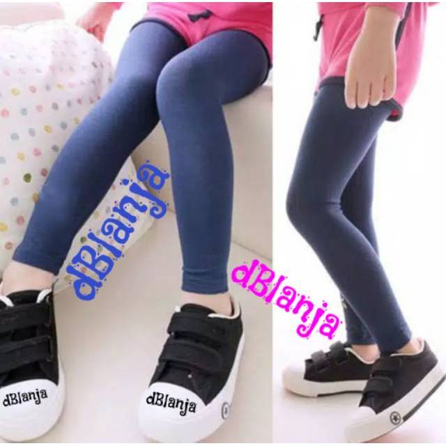 Celana Legging Polos Anak SD SMP SMA Katun Stretch High Quality Size S M L XL Murah Harga Grosir