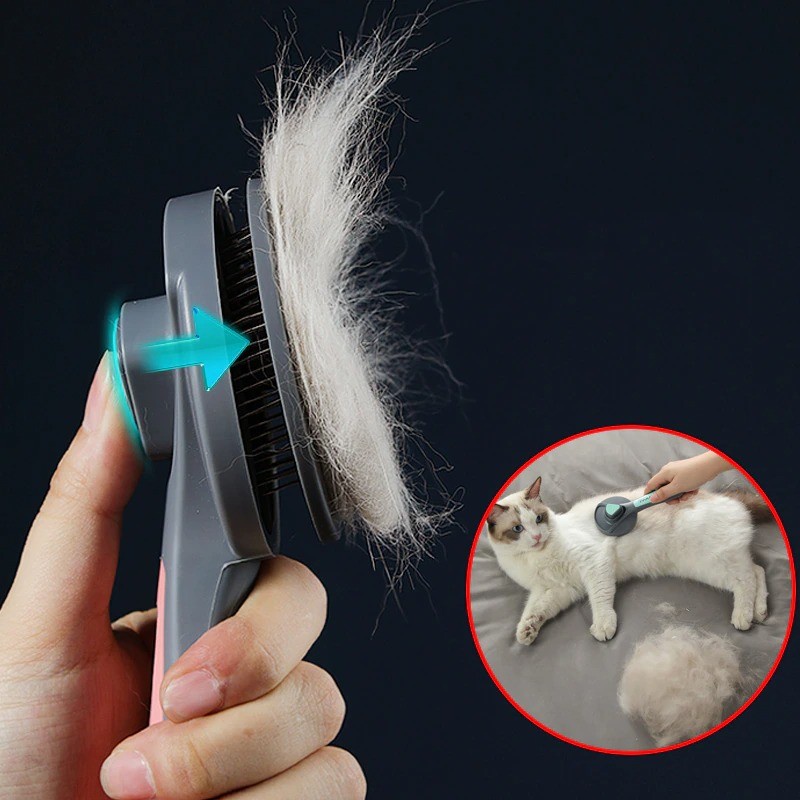 PAKEWAY Sisir Rambut Hewan Peliharaan Hair Removal Comb Pet Grooming Tool - T9