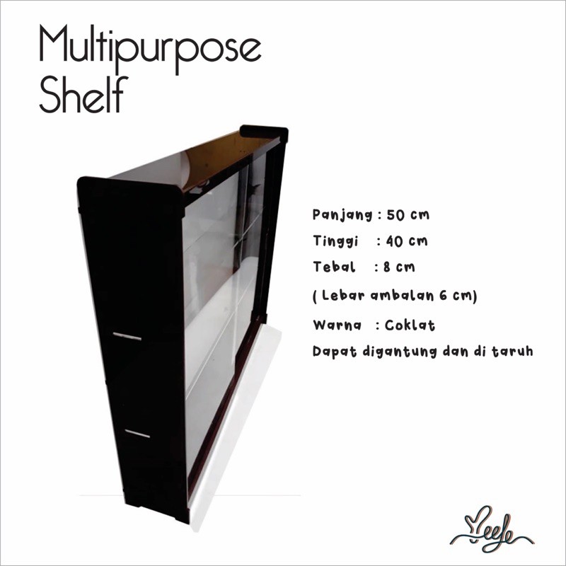 Multipupose Shelf Acrylic | Rak Serbaguna akrilik