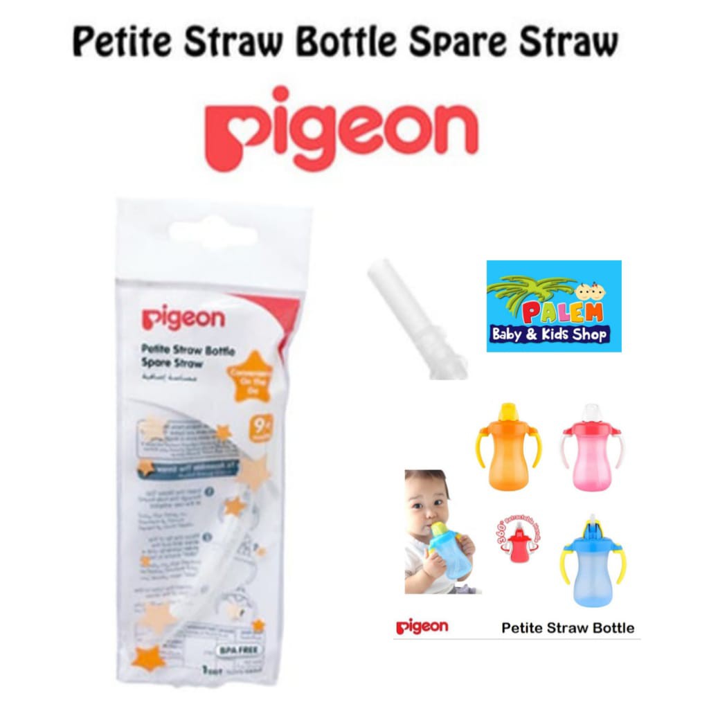 Pigeon Petite Straw Bottle Spare Straw Sedotan Penganti 1623