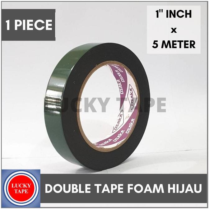 

1 Box Double Tape Foam Hijau Osaka 21Mm 1" X 5M Osaka Double Tape Busa Terlaris