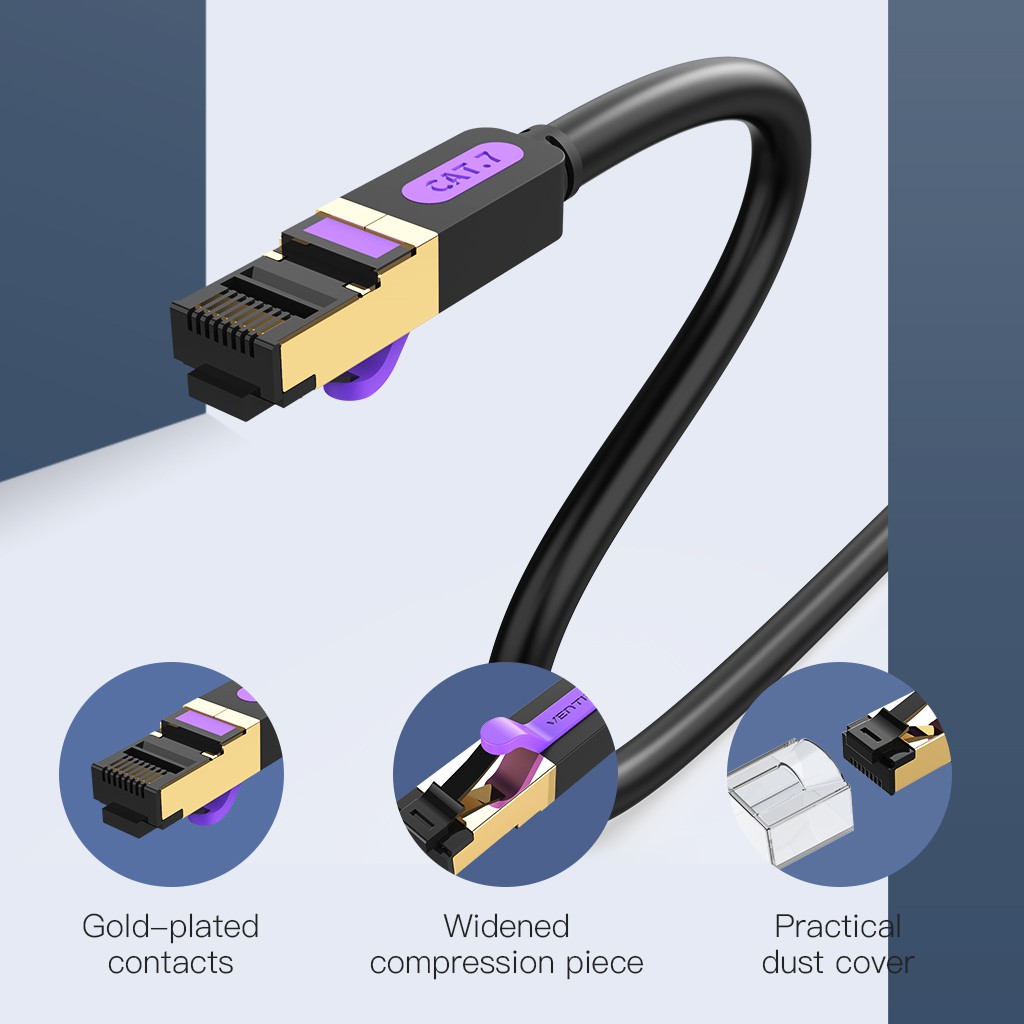 Vention Kabel Ethernet LAN Cat7 10Gbps High Speed RJ45 STP Cable