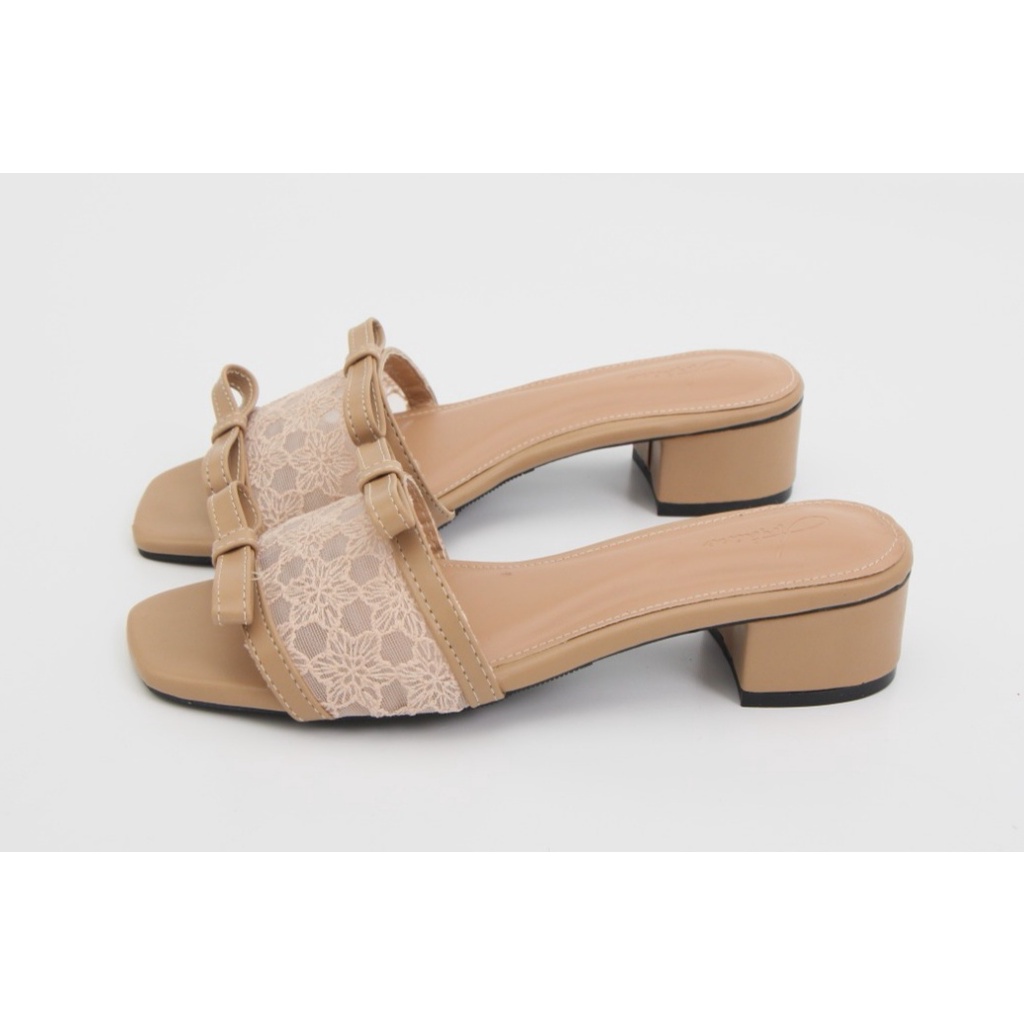 Arlaine- Molly Sandal Heels Wanita Pita 5 Cm