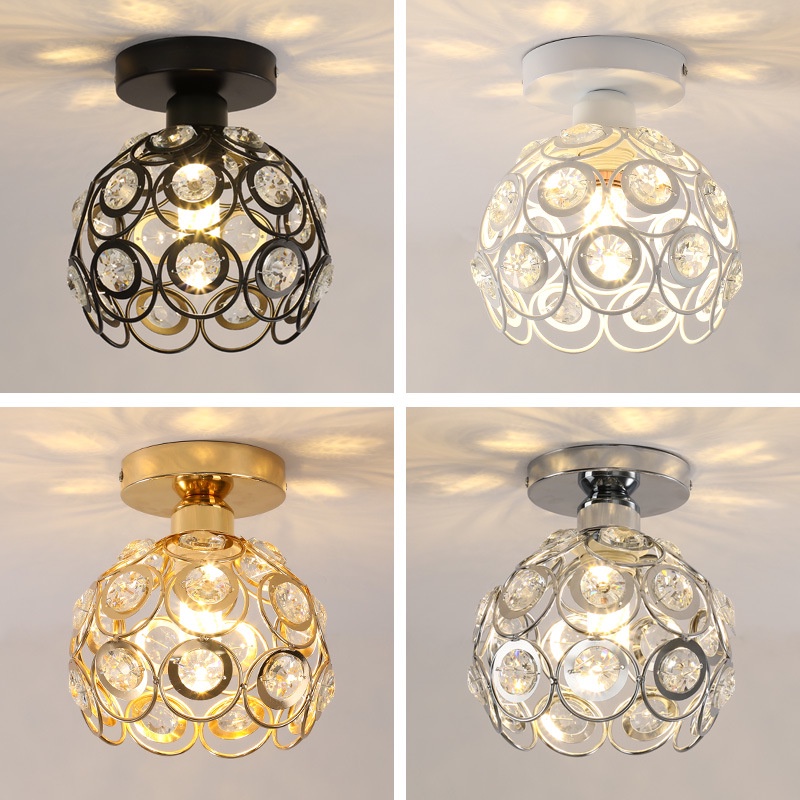 Lampu Kristal Gantung Mewah Plafon Minimalis crystal ceiling lamp lampu langit-langit kristal/Ruang Tamu Lampu/Ceiling Light/Lampu Hias/Ceiling Lamp-Ruang Tamu-Minimalis-kristal-E27-LED