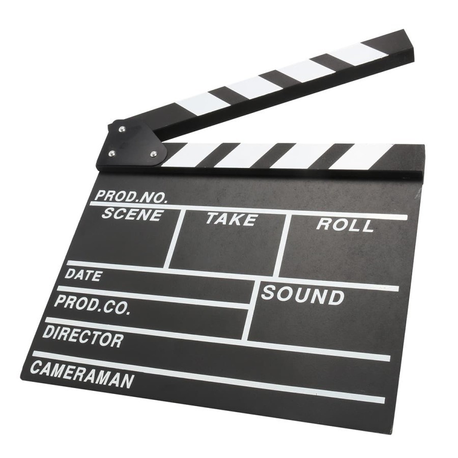 Professional Clapper Board Slate Black Shooting Movie Clapboard