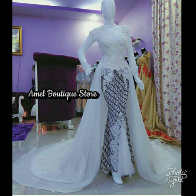 Baju Kebaya Pengantin Model Gamis