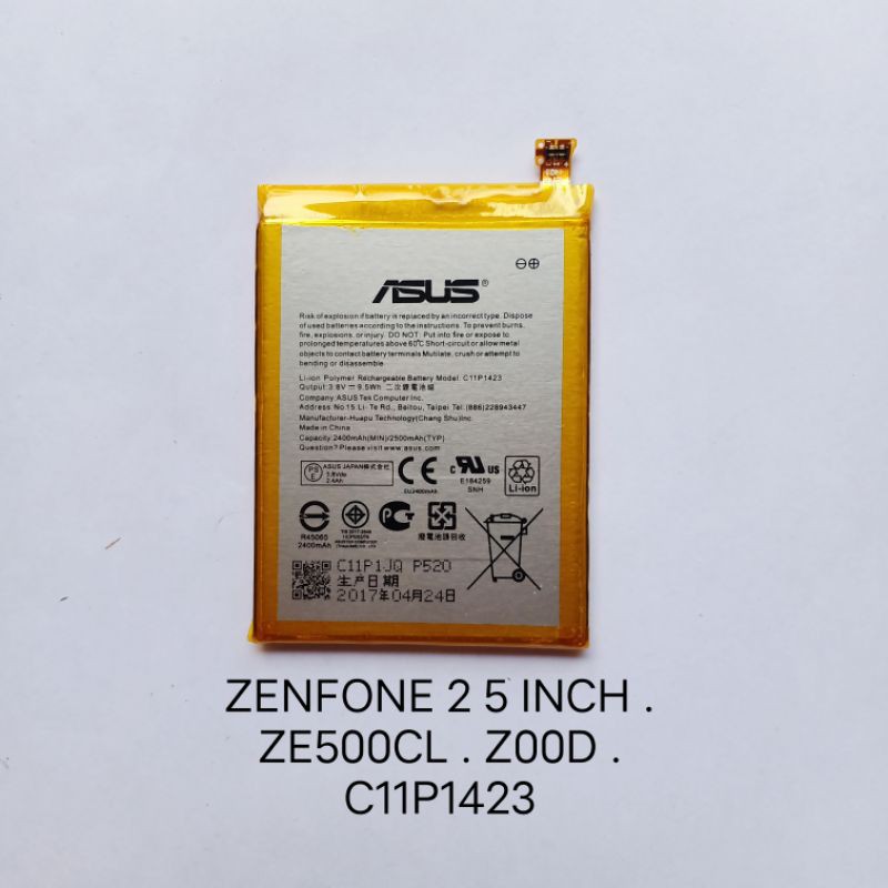 Baterai Asus Zenfone 2 5 inch ZE500CL Z00D C11P1423 . 2 5.5 inch ZE551ML Z00AD Z0080 C11P1424 Batre