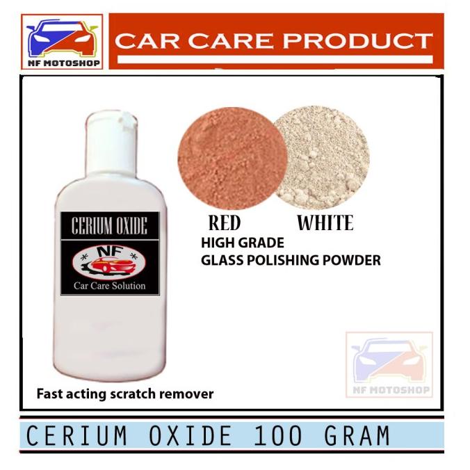 Cerium Oxide 100 gr / glass polish powder / Obat poles kaca