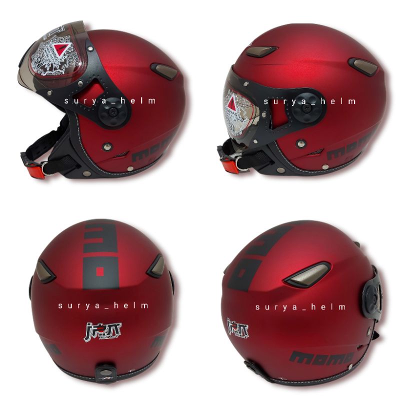 HELM CLASIC JPN MOMO ORIGINAL MAROON DOF
