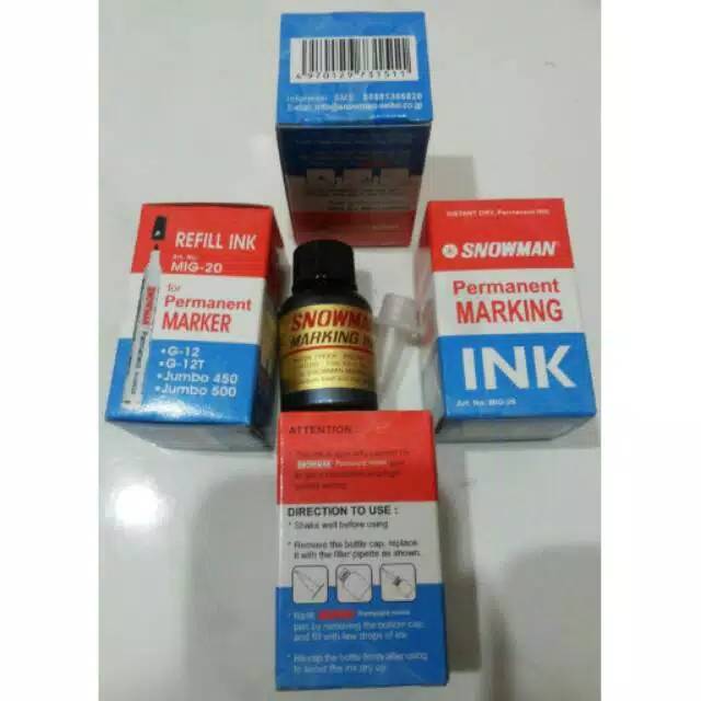 

Tinta Spidol Permanent Merek Snowman