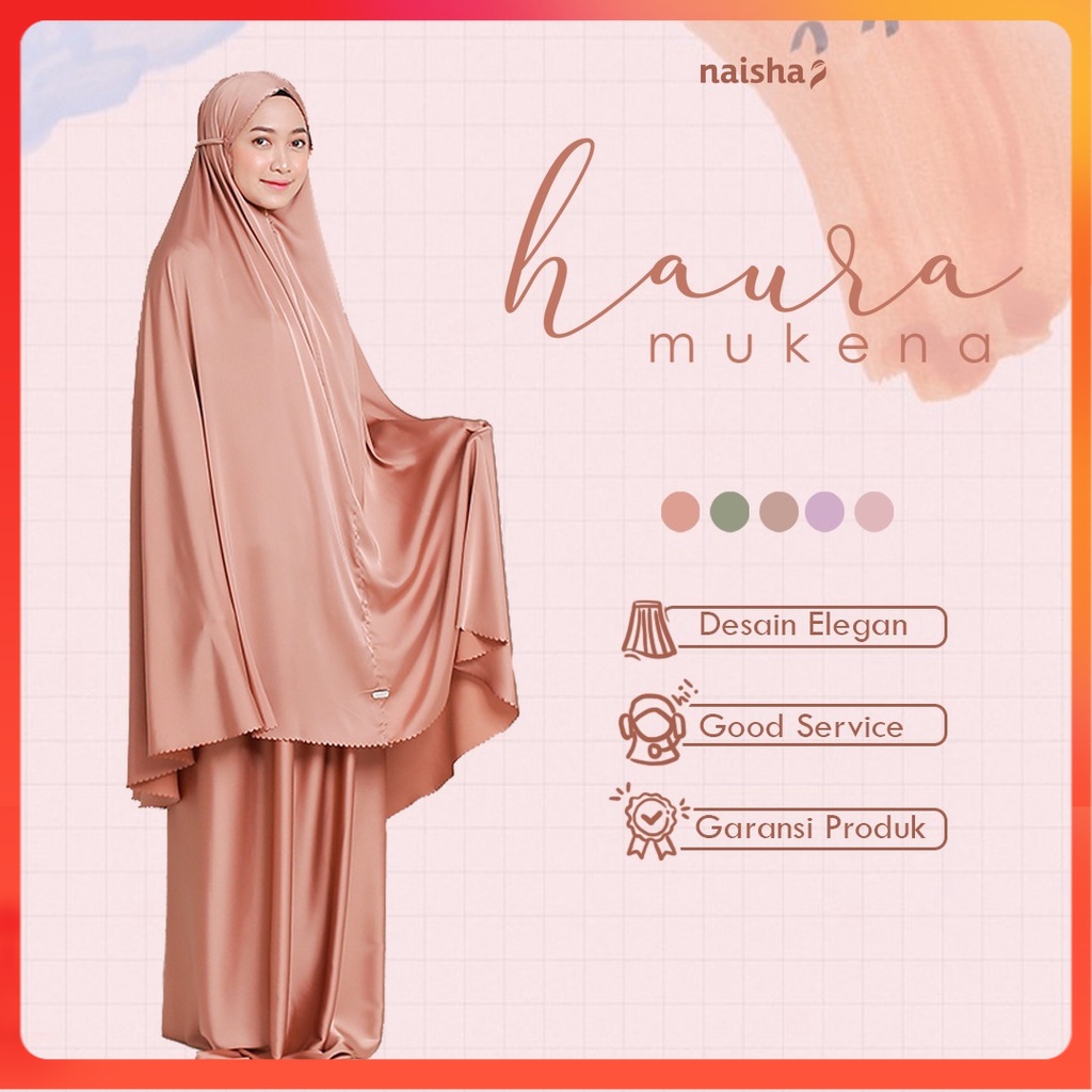 Haura Mukena Dewasa by Naishaofficial / Silky Premium Naisha Hijrah