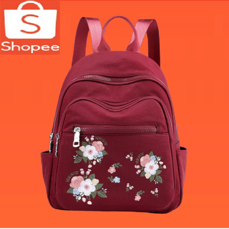 AZLAN_SHOP06 - TAS RANSEL WANITA - TAS RANSEL CHIBAO KEMBANG - TAS SEKOLAH TAS KULIAH TAS BATAM COD