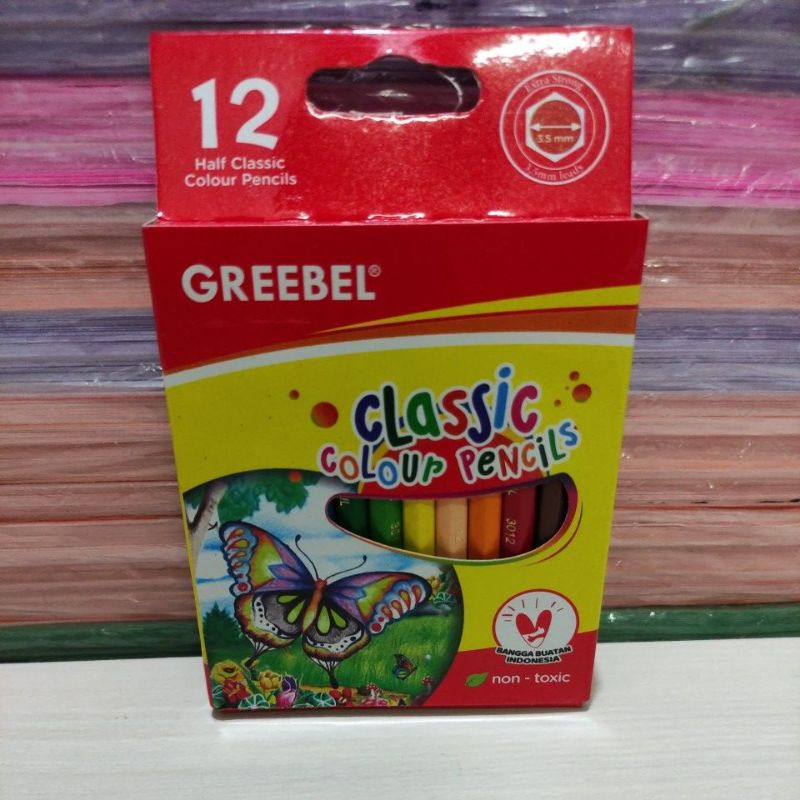 

Pensil warna classic greebel isi 12pendek