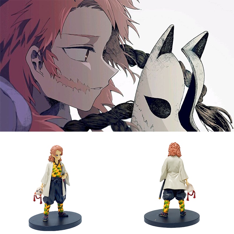 Kimetsu Yaiba Demon Slayer Figure Sabito Action Figurine Ada Angka Model Mainan