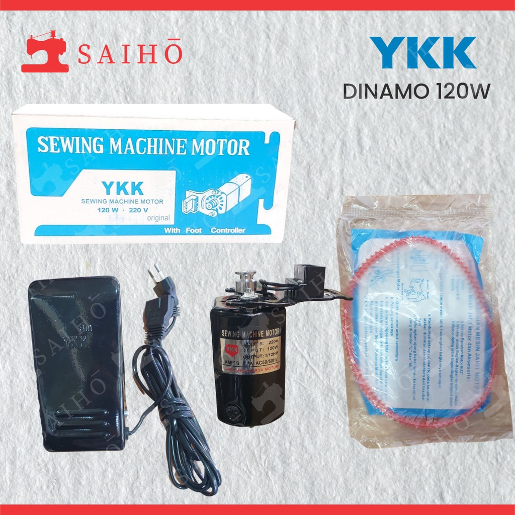 YKK Dinamo 120 Watt | Dinamo Mesin Jahit dan Obras