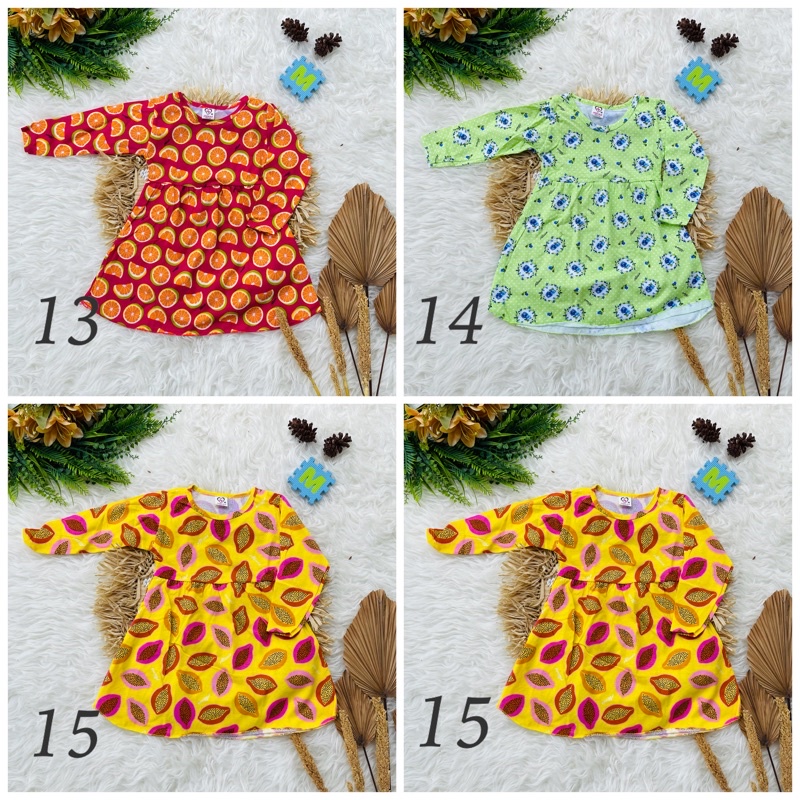 Tunik anak ALYA M- Tunik anak perempuan murah lucu bahan kaos premium 1 2 tahun