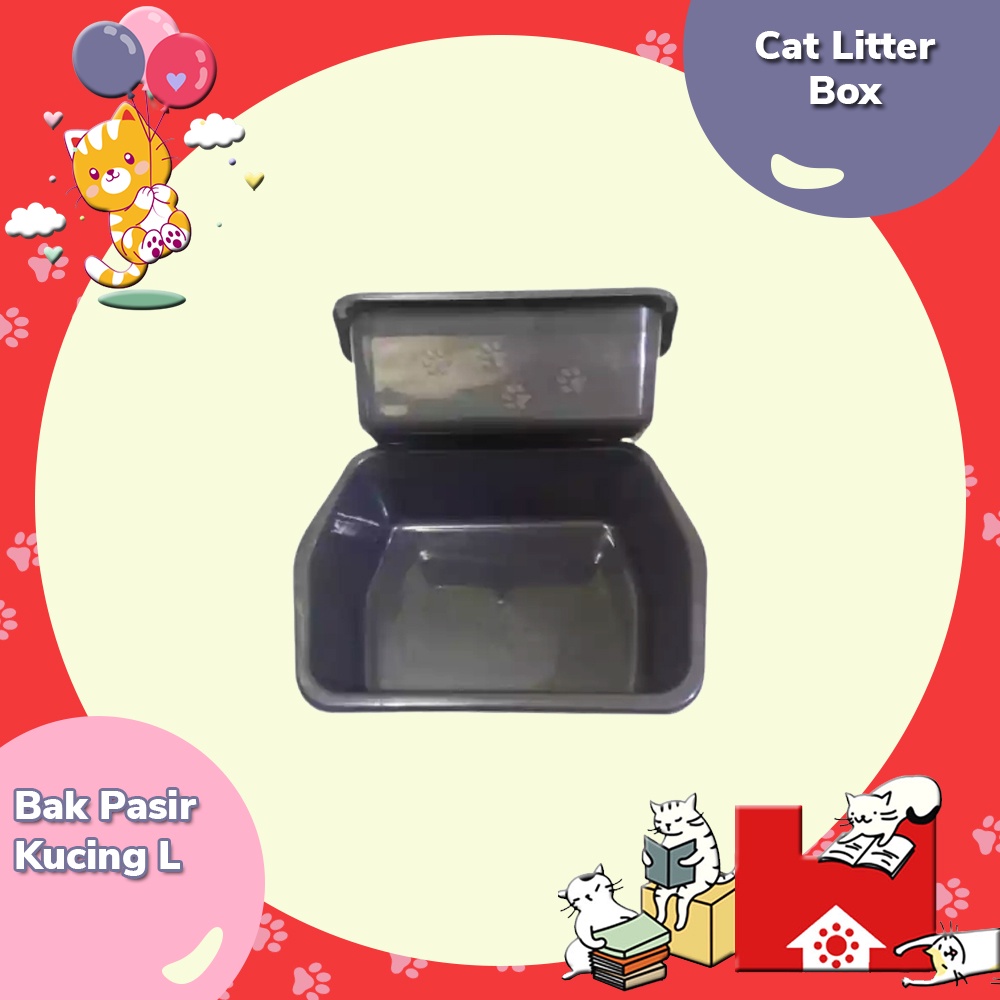 Bak Pasir Kucing Size L - Cat Litters Box 41X30