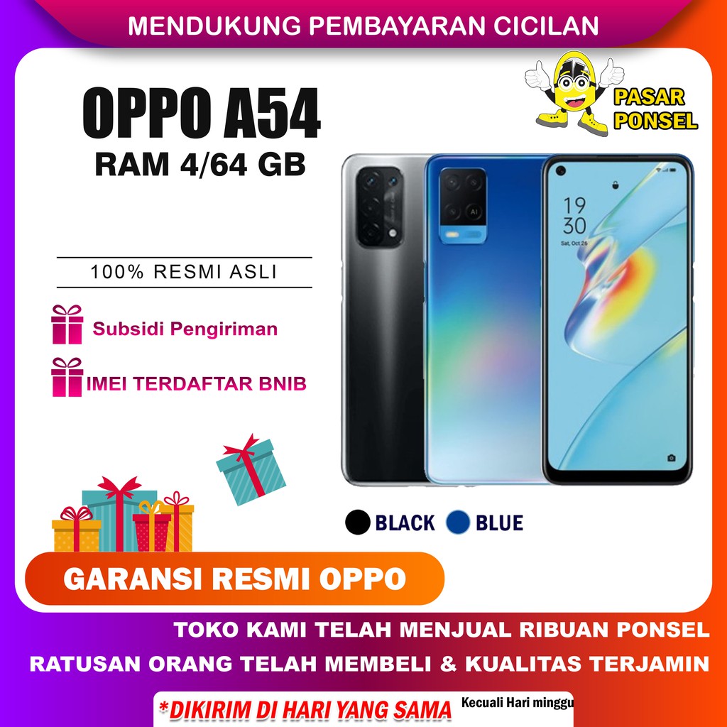 OPPO RENO A54 RAM 4/64GB GARANSI RESMI OPPO INDONESIA TERMURAH