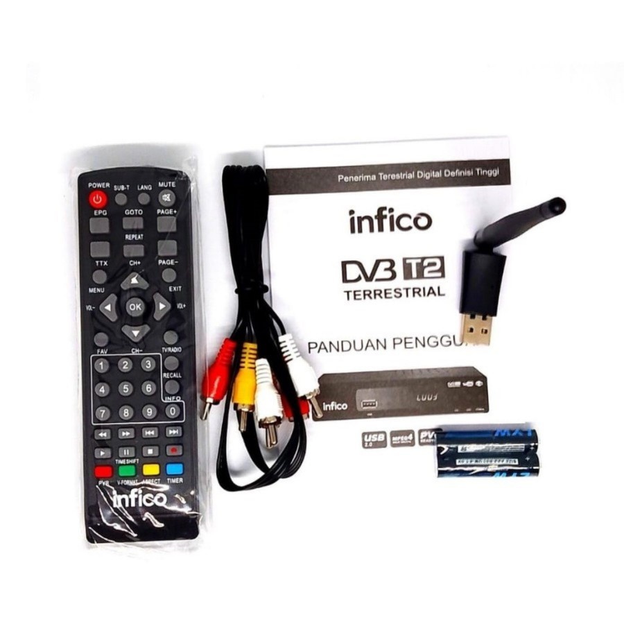 Set Top Box Tv Digital Infico DVB T2 HD EWS / set top box dvb t2 / set box tv digital / box tv digital / set top box tv tabung / stb dvb t2