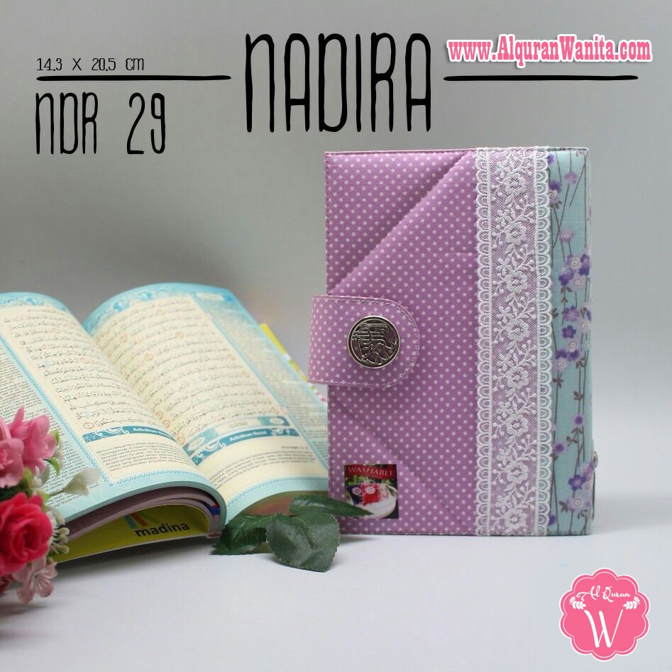 Jual Al Quran Rainbow Nadira Ungu Bunga Al Quran Pelangi Madina Besar