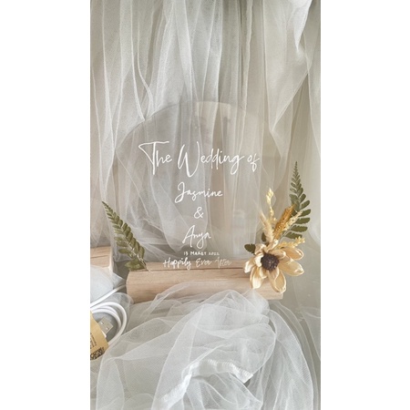 Tulisan Lettering Kado Frame Lampu Tidur Murah