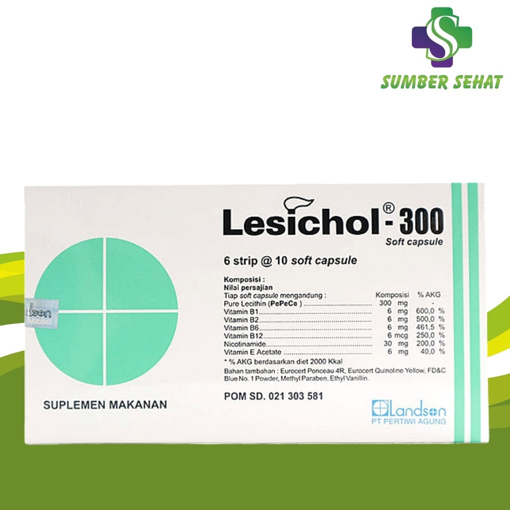 LESICHOL 300 MG CAP BOX