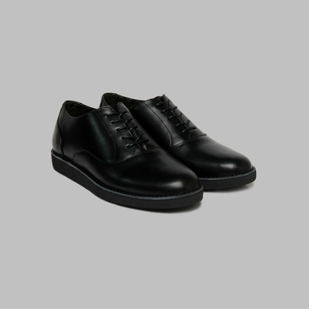 ARTAP Footwear - Sepatu Kulit Asli Pria - Flexton Full Black