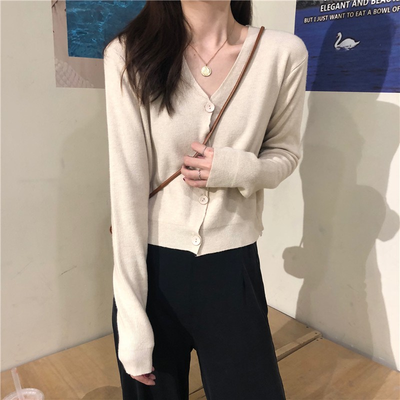 Cardigan knit wanita Baju atasan wanita terbaru/Sweater wanita lengan panjang