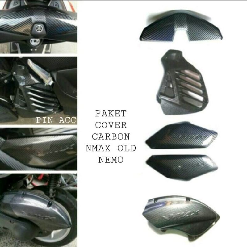 Cover Paket Yamaha Nmax Carbon NEMO/ Accessories Nmax Carbon NEMO