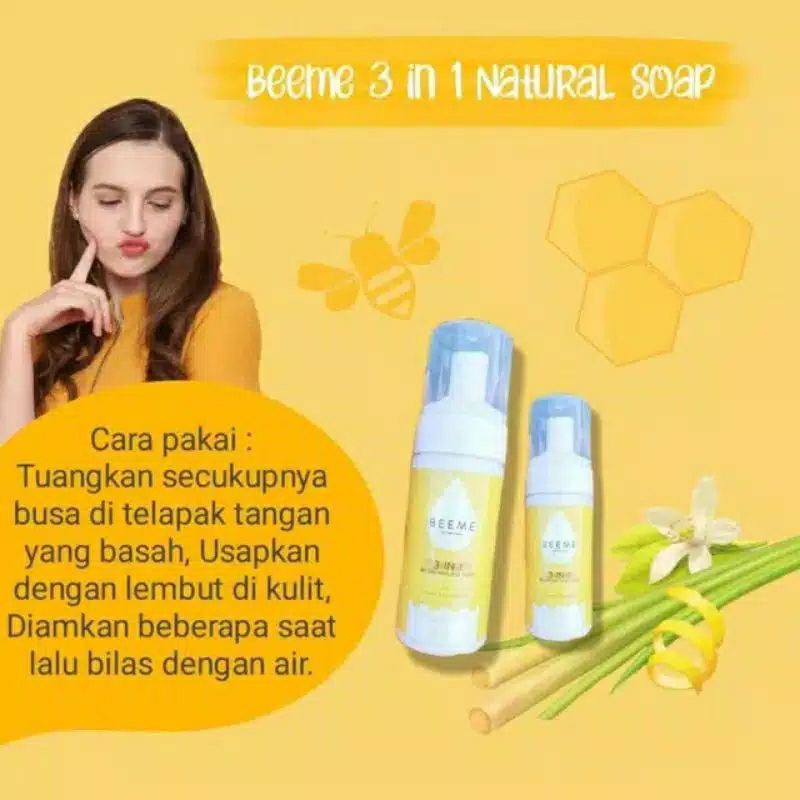 Beeme Natural Soap 3 in 1 (READY)