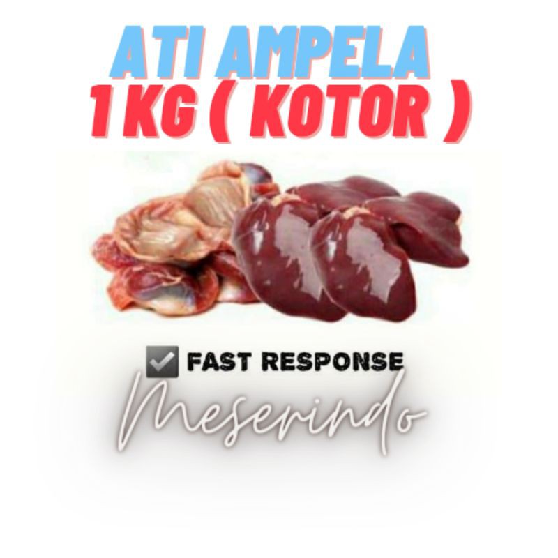 Ati Ampela Ayam 1 Kg Kotor Indonesia